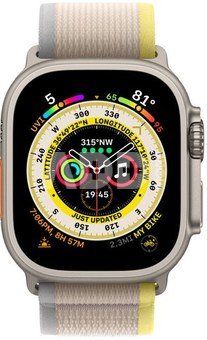 Apple Watch Ultra GPS + Cellular 49mm Trail Loop S/M, yellow/beige (MNHK3EL/A)