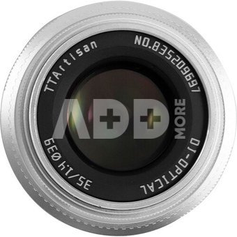TTArtisan 35mm F1.4 APS-C Sony E silver