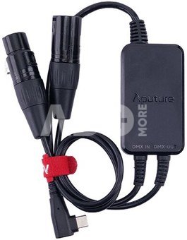 Aputure Active USB-C to 5-Pin DMX In & Out Adapter