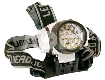 ARCAS 19 LED headlight incl. 3 x AAA batteries