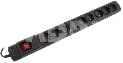Armac Multi M9 1.5m black surge strip (9 slots)