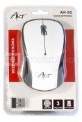 ART ART ordless-optical mouse AM-92C white