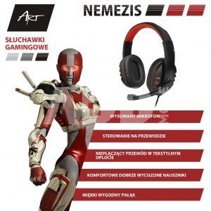 ART Gaming headphones with microphone NEMEZIS