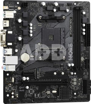 ASRock A520M-HDV Processor family AMD, Processor socket AM4, DDR4 DIMM, Memory slots 2, Supported hard disk drive interfaces  SATA, M.2, Number of SATA connectors 4, Chipset AMD A520, Micro ATX