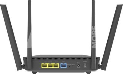 Asus RT-AX52 AX1800 AiMesh wireless router EU/13/P_EU, Black Asus