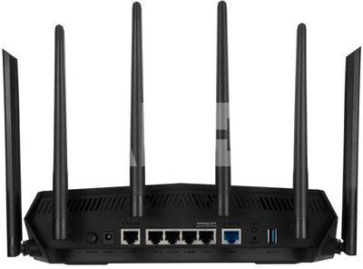 Asus TUF Gaming AX6000 Dual Band WiFi6 Gigabit Router, ETHERNET LAN (RJ-45) PORTS 6, External antenna x 6, 802.11 a/b/g/n/ac/ax