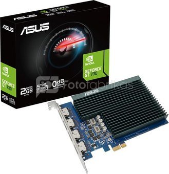 Asus GT730-4H-SL-2GD5 NVIDIA, 2 GB, GeForce GT 730, GDDR5, PCI Express 2.0, Processor frequency 902 MHz, HDMI ports quantity 4, Memory clock speed 5010 MHz