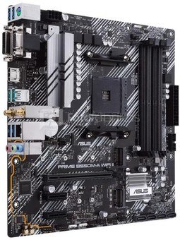 Asus PRIME B550M-A WIFI II Processor family AMD, Processor socket AM4, DDR4 DIMM, Memory slots 4, Supported hard disk drive interfaces  SATA, M.2, Number of SATA connectors 4, Chipset AMD B550, microATX
