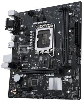 Asus PRIME H610M-R D4-SI Processor family Intel, Processor socket LGA 1700, DDR4 DIMM, Memory slots 2, Supported hard disk drive interfaces  SATA, M.2, Number of SATA connectors 4, Chipset Intel H610, Mic-ATX