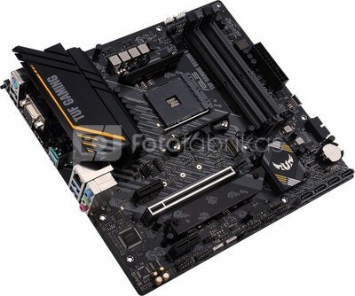 Asus TUF GAMING B550M-E Processor family AMD, Processor socket AM4, DDR4 DIMM, Memory slots 4, Supported hard disk drive interfaces  SATA, M.2, Number of SATA connectors 4, Chipset AMD B550, Micro ATX