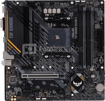 Asus TUF GAMING B550M-E Processor family AMD, Processor socket AM4, DDR4 DIMM, Memory slots 4, Supported hard disk drive interfaces  SATA, M.2, Number of SATA connectors 4, Chipset AMD B550, Micro ATX