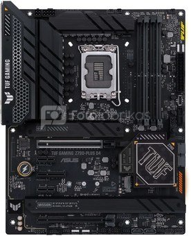 Asus TUF GAMING Z790-PLUS D4 Processor family Intel, Processor socket LGA1700, DDR4 DIMM, Memory slots 4, Supported hard disk drive interfaces  SATA, M.2, Number of SATA connectors 4, Chipset Intel Z790, ATX