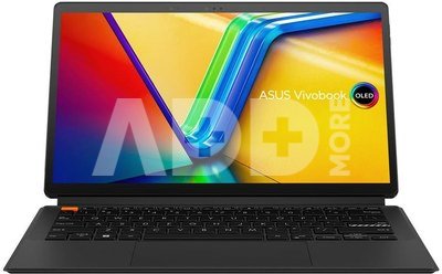 Asus Vivobook 13 Slate OLED T3304GA-LQ005W Black, 13.3 ", OLED, Touchscreen, FHD, 60 Hz, 1920 x 1080 pixels, Glossy, Intel Core i3, i3-N300, 8 GB, LPDDR5 on board, Storage drive capacity 256 GB, Intel UHD Graphics, No Optical Drive, Windows 11 Home in S Mode, 802.11ax, Bluetooth version 5.2, Keyboard language English, Warranty 24 month(s), Battery warranty 12 month(s)
