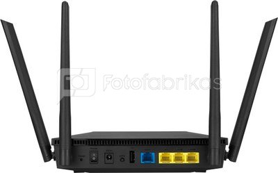 Asus Wireless AX1800 Dual Band Gigabit Router RT-AX53U Ethernet LAN (RJ-45) ports 4, Antenna type External antenna x 4