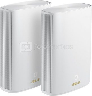 Asus ZenWiFi AX Hybrid (XP4) (2pk White) 802.11ax, 574+1201 Mbit/s, Ethernet LAN (RJ-45) ports 2, Mesh Support Yes, MU-MiMO Yes, 1 x USB 3.0 Gen 1, White