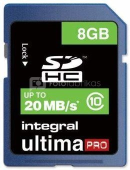 Atminties kortelė Integral 8GB SDHC CL10