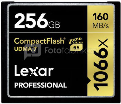 Lexar CF Card 256GB 1066x Professional UDMA7