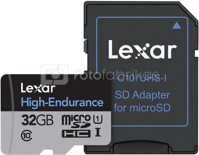 Lexar microSDHC UHS-I 32GB High Endurance