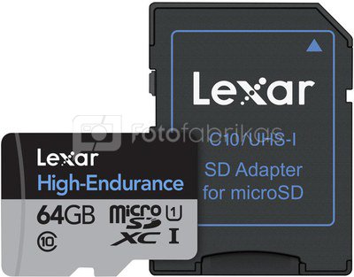 Lexar microSDHC UHS-I 64GB High Endurance