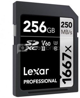 LEXAR PROFESSIONAL SDHC / SDXC 1667X UHS-II 256GB