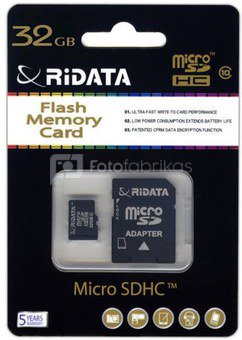Atminties kortelė Ridata micro SDHC 32GB class10