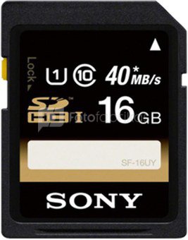 Atminties kortelė Sony SD EXPERIENCE UHS-I 40MB/s 16GB 16 GB, SDHC memory card, 4