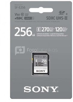 Atminties kortelė Sony SDXC E 256GB UHS-II Class 10 U3 V60