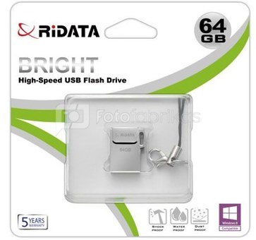 Atmintinė Ridata USB 2.0 64GB metalinė