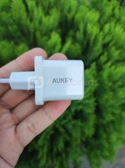 AUKEY Mini charger PA-F5 OEM White 1xUSB-C 20W PD Power Delivery