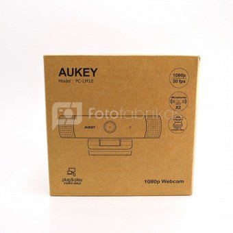 Aukey PC-LM1E Webcam, Black