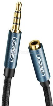 AUX jack audio extender 3.5 mm UGREEN AV118, 1m (blue)