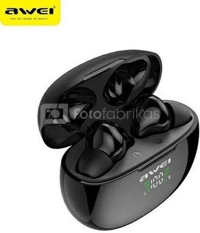 AWEI Bluetooth Headphones 5.0 TWS T15P Black