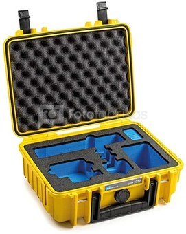 B&W GoPro Case Type 1000 Y yellow with GoPro 9 Inlay