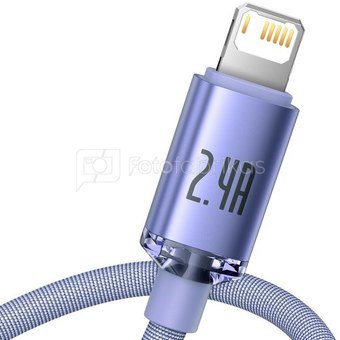 Baseus Crystal Shine cable USB to Lightning, 2.4A, 2m (purple)