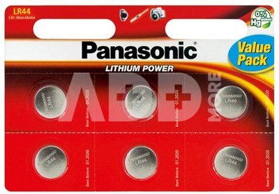 Baterija Panasonic LR44 EL 6BP (6vnt)
