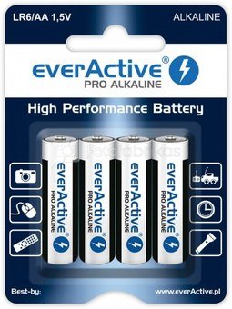 Baterijos LR6 everActive Pro Alkaline LR6 4xAA