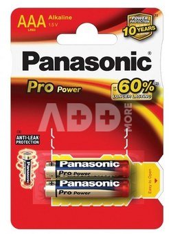 Alkaline batteries Panasonic PRO Power LR03-2BP