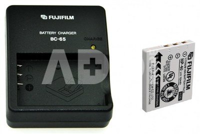 Baterijų įkroviklis BC-65+įkraunama baterija NP-40 FUJIFILM