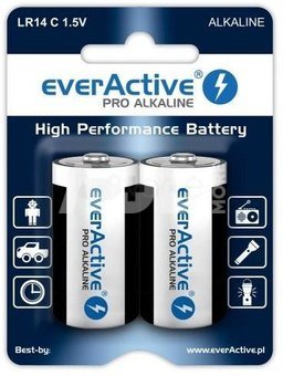 Baterijos LR14 everActive PRO Alcaline LR14 - 2xC 1,5V