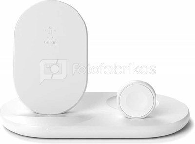 Belkin 3-in-1 wirel. Charger for Apple Watch/iPhone, white