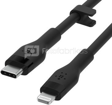 Belkin Flex Lightning/USB-C 15W 3m, mfi, 15W, black CAA009bt3MBK