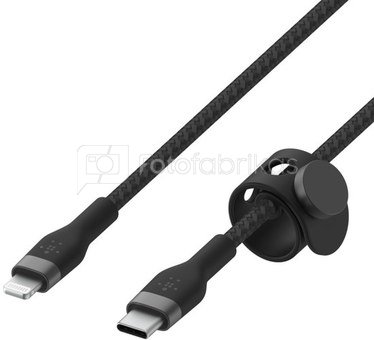 Belkin Flex Lightning/USB-C 15W 3m mfi. cert. black CAA011bt3MBK