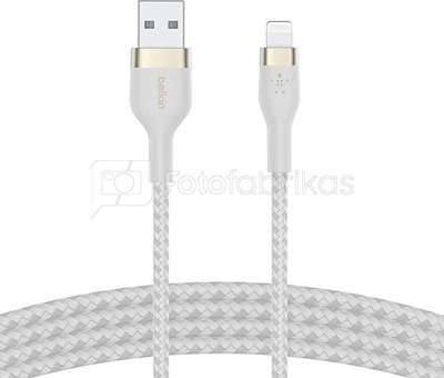 Belkin Flex Lightning/USB-A 2m mfi cert., white CAA010bt2MWH