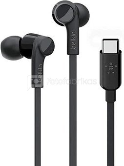 Belkin Headphones Rockstar USB-C Connector Black