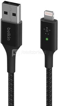 Belkin Smart LED Cable 1,2m USB-A / Lightning CAA007bt04BK