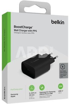 Belkin Netzladegerät USB-C 25W PD 3.0 schwarz WCA004vfBK