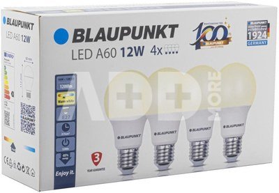 Blaupunkt LED лампа E27 12W 4pcs, warm white