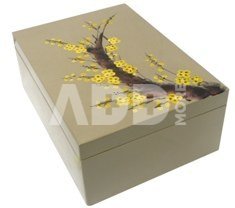 Box bamboo/ceramic Spring 25x35x13.5 cm