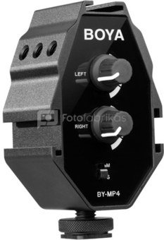 Boya garso adapteris BY-MP4 for Smartphone, DSLR Cameras, Camcorders