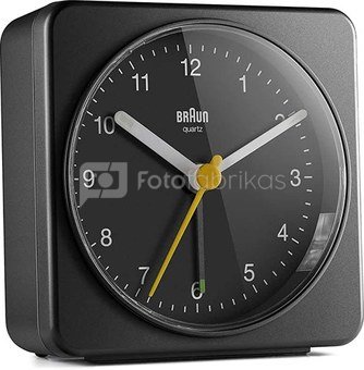 Braun BC 03 B quartz alarm clock analog black